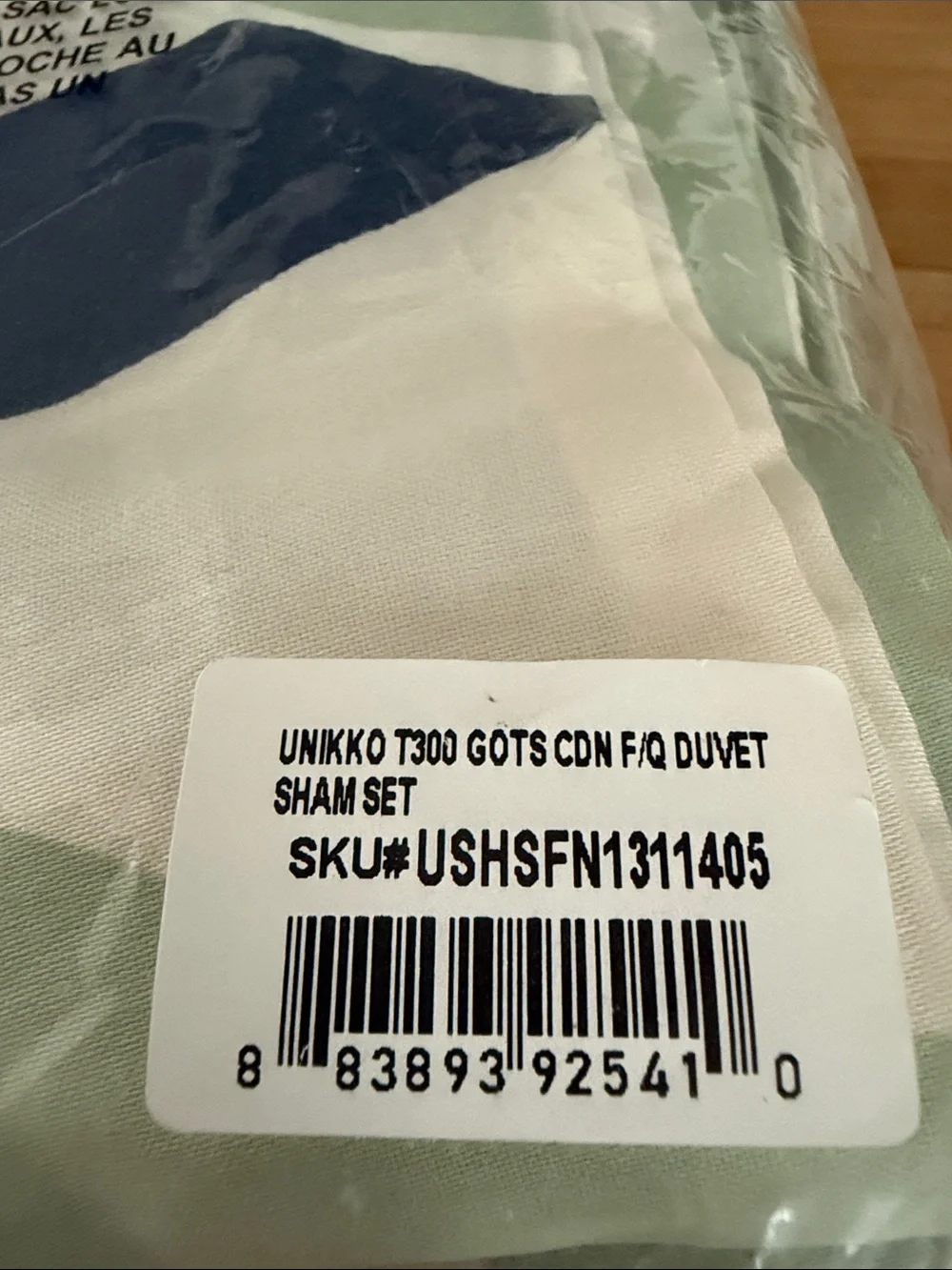 Marimekko UNIKKO 100% Organic Cotton Duvet Cover Set in Celadon Green. Queen.NEW